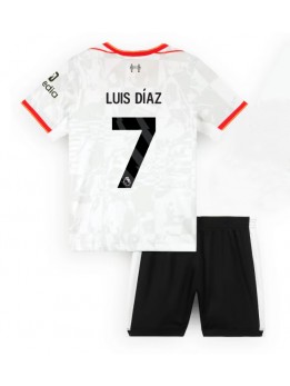 Billige Liverpool Luis Diaz #7 Tredjedraktsett Barn 2024-25 Kortermet (+ Korte bukser)